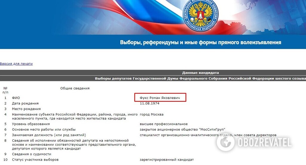 Фукс Роман Яковлевич полное досье компромат Фукс Роман Яковлевич полное досье компромат