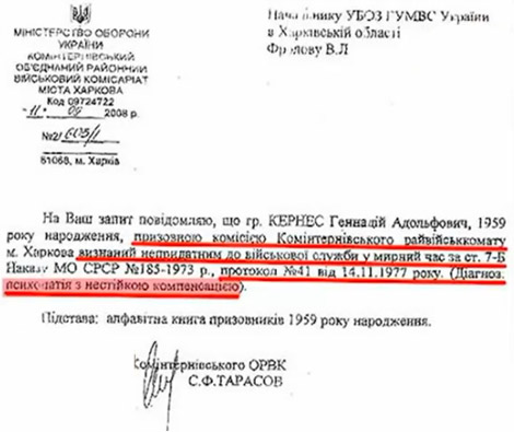 Кернес Геннадий Адольфович досье компромат