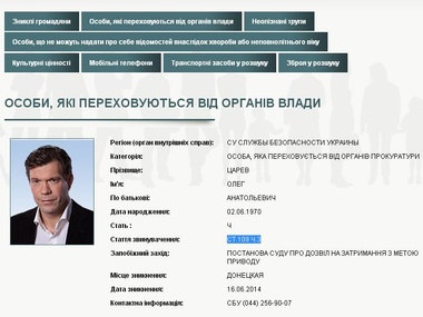 Царёв Олег сепаратист полное досье компромат Царёв Олег сепаратист полное досье компромат