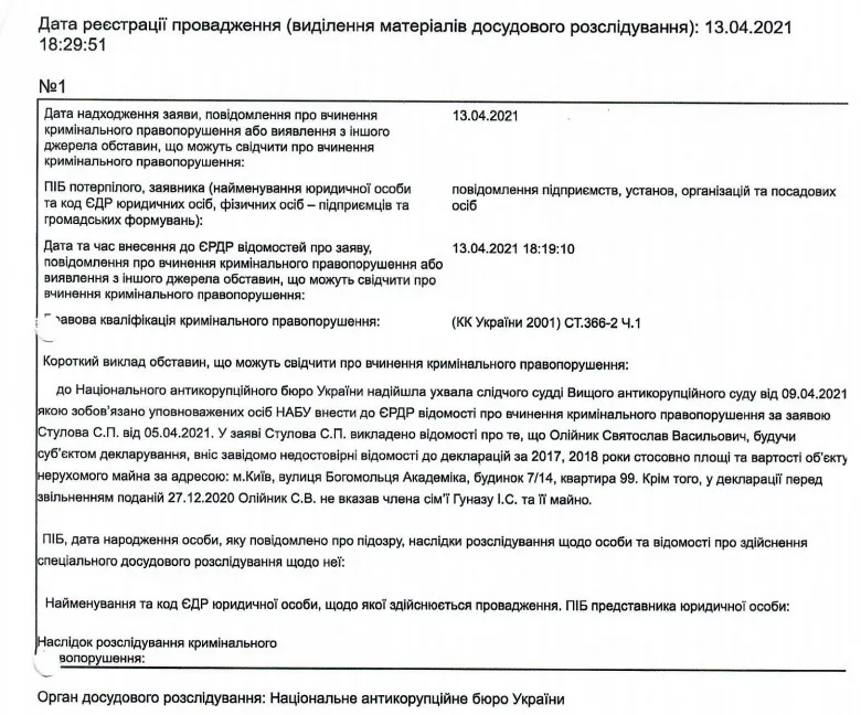 Олейник Святослав Васильевич полное досье компромат