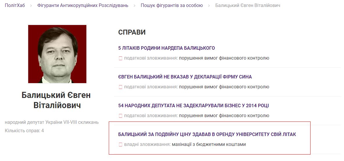 Балицкий Евгений Витальевич полное досье компромат Балицкий Евгений Витальевич полное досье компромат