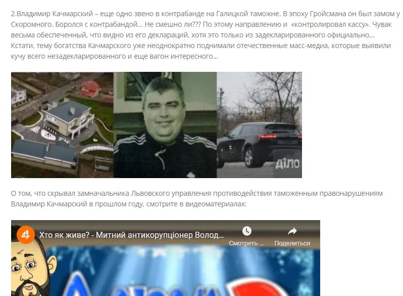 Дидух Владимир Степанович полное досье компромат